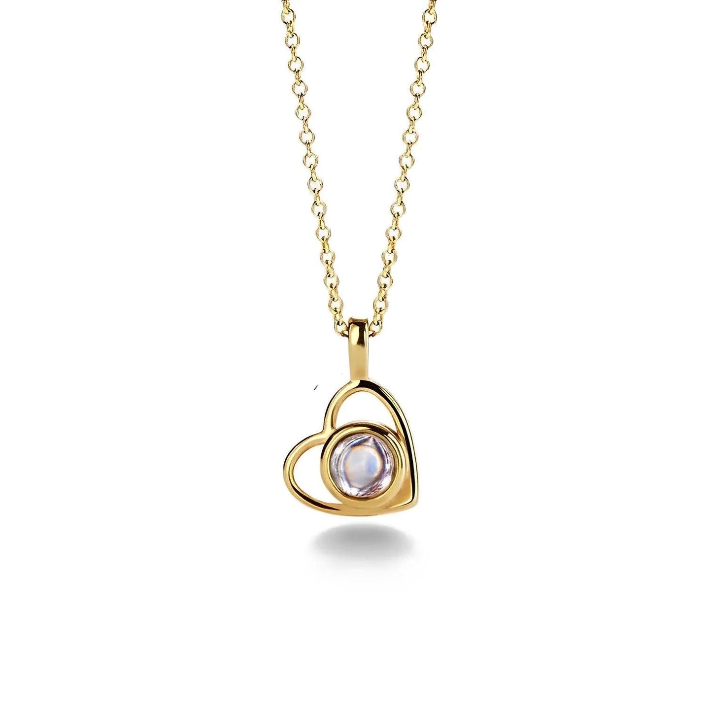 Eternity'S Embrace Photo Necklace