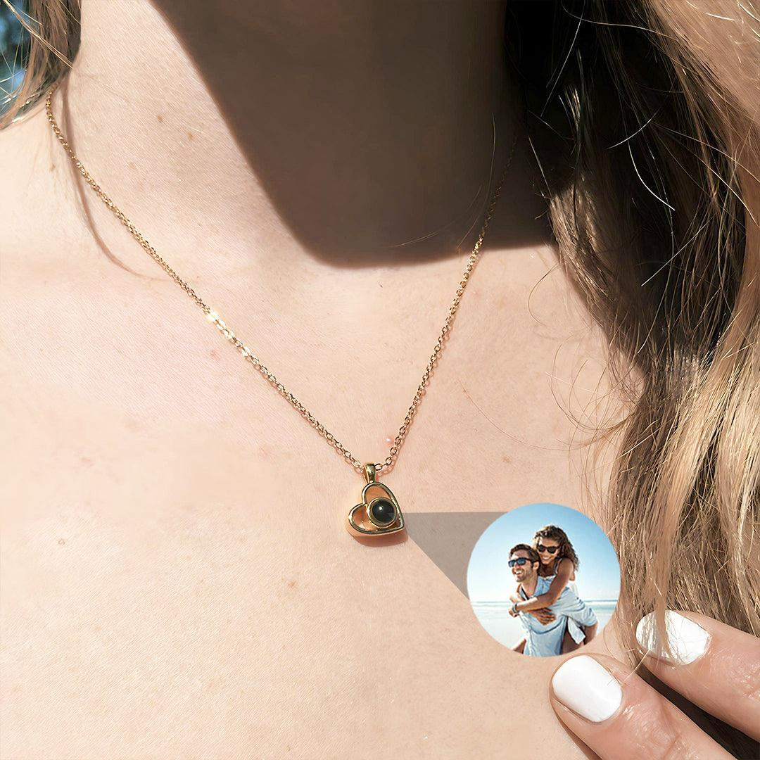 Eternity'S Embrace Photo Necklace