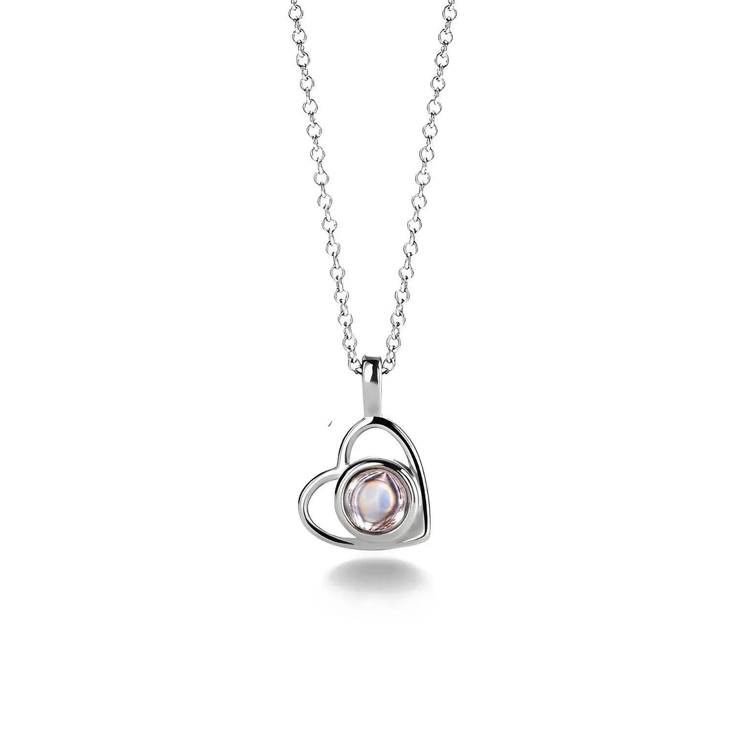 Eternity'S Embrace Photo Necklace