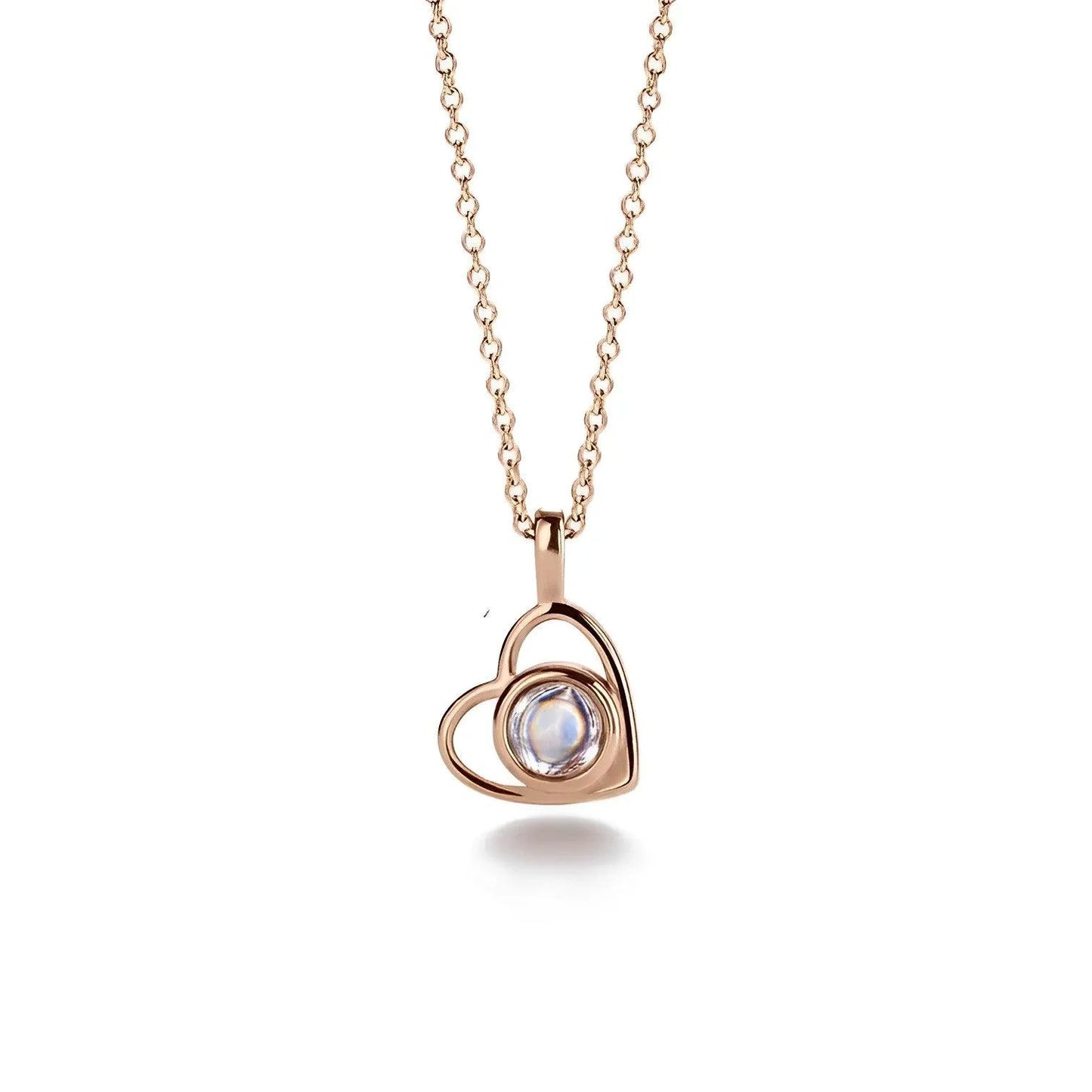 Eternity'S Embrace Photo Necklace